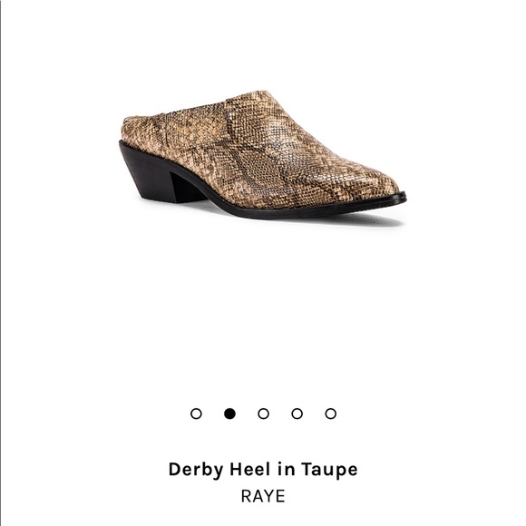 Size 6.5 - Raye Derby Heel - Taupe - like new - Picture 1 of 8